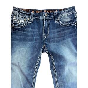 Rock Revival FAY CAPRI, Stretch denim, Women's size 31